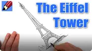 How to Draw the Eiffel Tower Real Easy