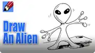 How to Draw an Alien Real Easy
