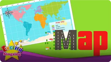 Kids vocabulary: Map - Using a Map book