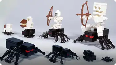 How To Build LEGO Minecraft Spiders & Spider Jockey book