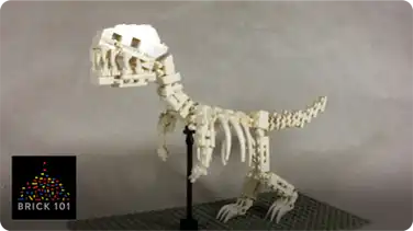 How To Build a LEGO T-Rex Skeleton book