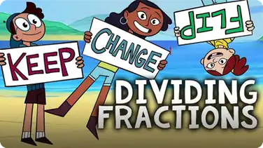 Dividing Fractions with Keep Change Flip book